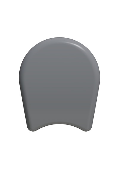 Cateksss 25 Mm At Nalı Sandalye Pabucu 1.5 Mm Antrasit Gri Ral 7035 - 4 Lü Paket