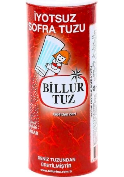 Billur Tuz İyotsuz Sofra Tuzu 250 G