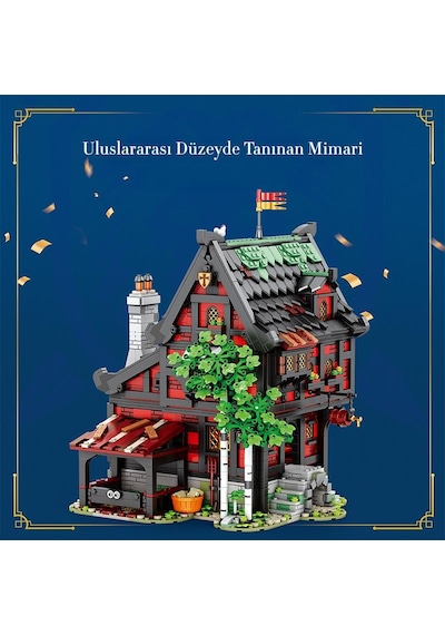Reobrix 66017 Haçlı Hanı Yaratıcı Yapı Blok Seti Building Block Medieval Tavern The Crusader's Inn - 2953 Parça