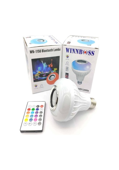 Teknotrust Rgb Bluetooth Hoparlör Led Ampul Müzik Çalma Uzaktan Kumanda Ampül