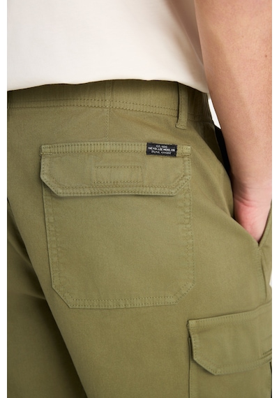 Lee Regular Fit Erkek Cargo Denim Şort L71ja4897g54 Haki
