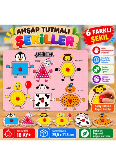 Storeşahin 202/203-ahşap Tutmalı Şekiller Shn0720