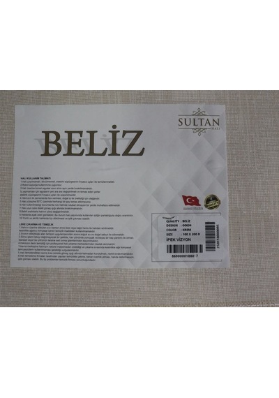Beliz Viskon Krem Soyut Desenli Tüylenme Yapmayan Toz Tutmaz Premium Salon Halısı 634 Çok Renkli