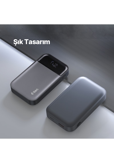 Ttec 2BB214 Recharger Pro LCD 10.000 mAh PD 30W Taşınabilir Hızlı Şarj Aleti/Powerbank