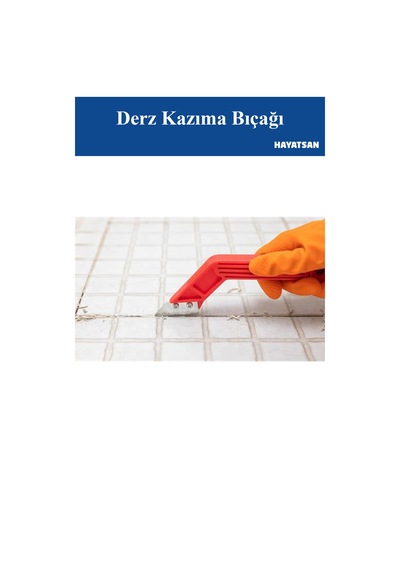 Derz Kazıma Bıçağı Seramik, Fayans Ve Derz Arası Temizlik El Aleti
