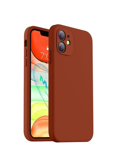 - Apple iPhone Uyumlu 11 İle Uyumlu Telefon Kılıfı - Apple iPhone Uyumlu 12 Görünümlü Köşeli Tasarım, İçi Kadife Lansman Kılıf - Kahverengi Sku: Zeusb0djmcnk6p