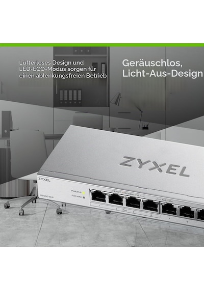 Zyxel Ağ Anahtarı 8 Bağlantı Noktası Web Yönetimli Poe+ Gs1200-8hpv3