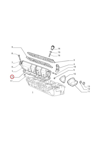 Fiat Tempra Tipo 2.0 8V Silindir Eksantrik Kapak Conta 7676324