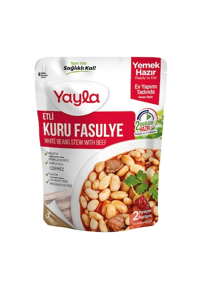 Yayla Hazır Yemek Etli Kuru Fasulye 250 G