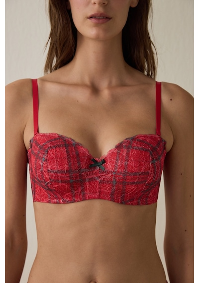 Penti Kırmızı Lotus Lace Sütyen