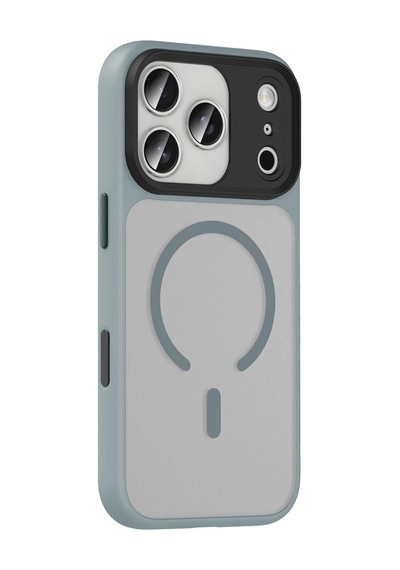 Apple iPhone Uyumlu 17 Pro Megane Magsafe Kapak - Titan Gri