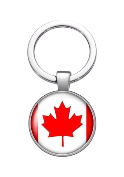 Tamgacrafts Kanada Canada Bayrağı Metal Anahtarlık Ülke Temalı Hediyelik Çok Renkli