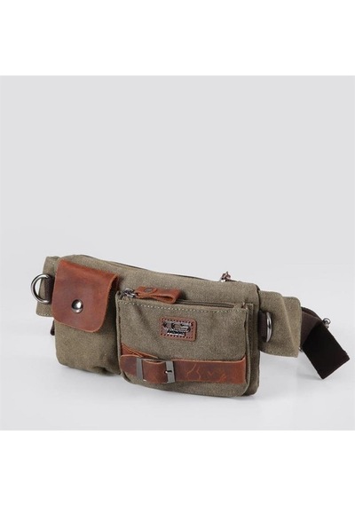 Ççs London 31459 Kanvas Bel Çantası Yeşil Yeşil