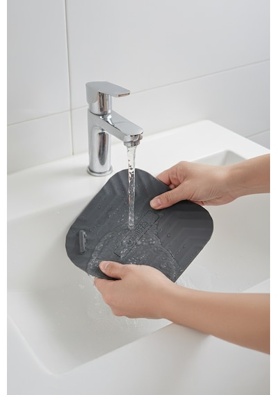 Gri Silikon Kötü Koku Önleyici Kare Gider Kapağı Tıpası – Banyo, Mutfak ve Balkon Lavabo Giderleri İçin