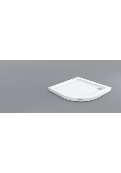 Shower 85X85 Oval Flat Duş Teknesi