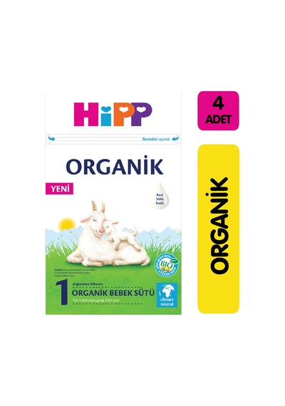 Hipp Organik 1 Bebek Sütü 400 G 4 Adet