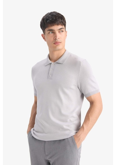 DeFacto Standart Fit Polo Yaka Kısa Kollu Triko Tişört E3241AX25SPGR192