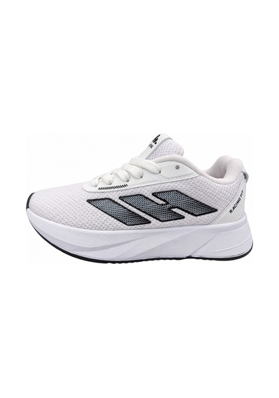 Papucumun Dünyası Nefes Alan Kumaş Yapılı Hafif Konforlu Unisex Sneaker Beyaz - Siyah