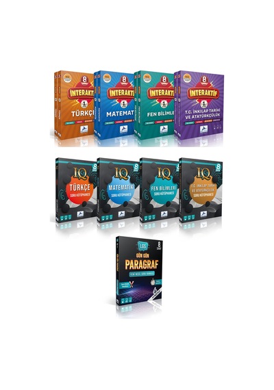 Paraf 8. Sınıf İnteraktif Soru Kütüphanesi + Iq Soru Seti