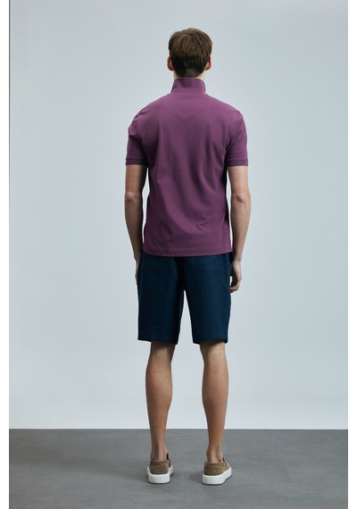 Lufian Erkek Laon Smart Polo T-shirt 111040206 Bordo Çok Renkli