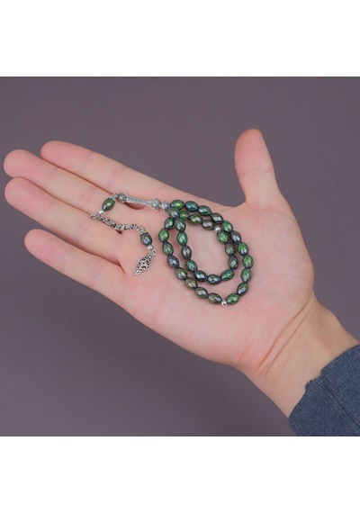Isıya Göre Renk Değiştiren Orijinal His Taşı Beyzi Kesim 6.5x8.5mm Tesbih