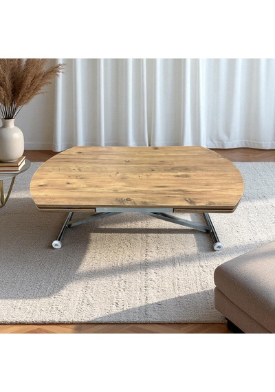 Oval Yan Baştan Açılır Akıllı Masa Üst Tabla Mdf Yüksekliği Ayarlanabilir Pratik Krom Kaplama Atlantik - Çam Oval Yan Baştan Açılır Akıllı Masa Üst Tabla Mdf Yüksekliği Ayarlanabilir Pratik Krom Kaplama Atlantik - Çam
