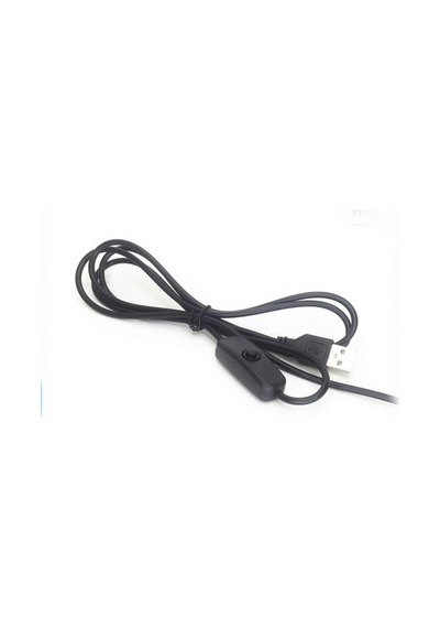 Usb Type-a Açma Kapama Anahtarlı Güç Kablosu Siyah Usb On Off Switch Kablo 5v Led Arduino Raspberry