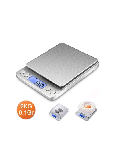 Vegetii Digital Lcd Hassas Tartı-mutfak Terazisi 2kg/0.1gr