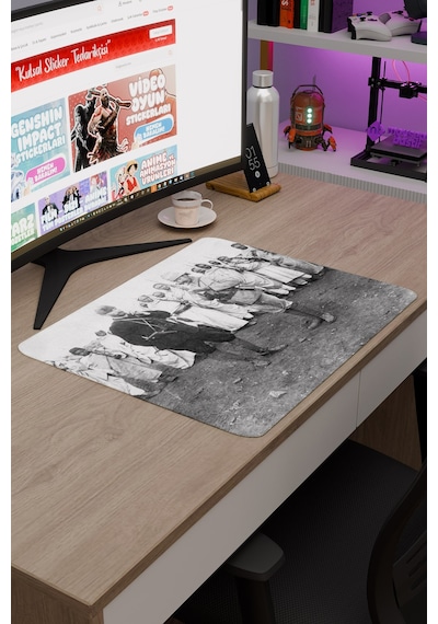Mustafa Kemal Atatürk V4 48x40 Xl Gaming Kauçuk Kaymaz Taban Mouse Pad Fare Altlığı