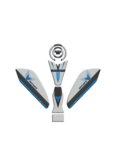 Gogo Tank Pad Set 003 Karbon Gri 6 Parça - Yamaha Mt-07 2025