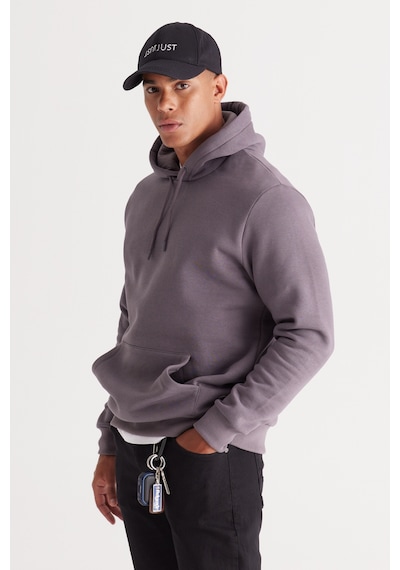 AC&Co / Altınyıldız Classics Erkek Koyu Gri Standart Fit Normal Kesim Kapüşonlu Kanguru Cepli Pamuklu Sweatshirt Koyu Gri AC&Co / Altınyıldız Classics Erkek Koyu Gri Standart Fit Normal Kesim Kapüşonlu Kanguru Cepli Pamuklu Sweatshirt Koyu Gri