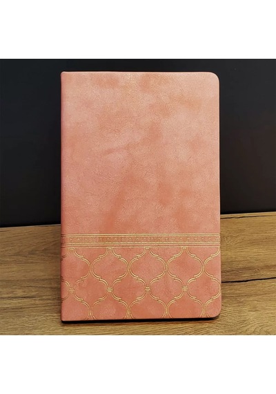 Desenli Deri Defter Somon Çok Renkli
