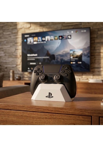 Playstation 5 Dualsense Kontrolcü Standı - Şık Tasarımlı Oyun Kolu Tutucu - Beyaz