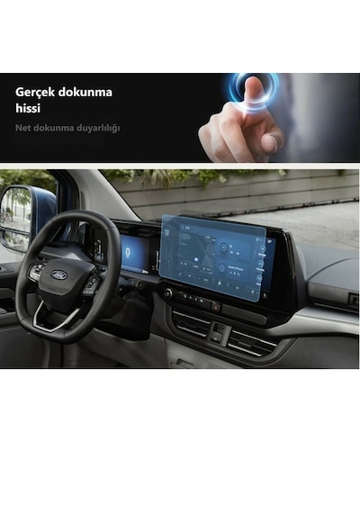 Ford Tourneo Custom 13 İnç Multimedya Ve 8 İnç Dijital Gösterge 2'li Set 9H Nano Ekran Koruyucu