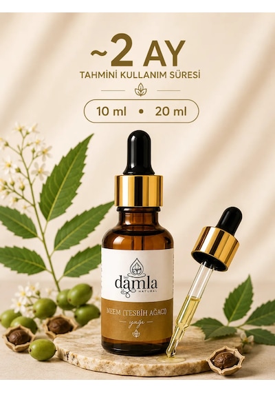 Biodamla Natural Neem Tesbih Ağacı Yağı 10 Ml