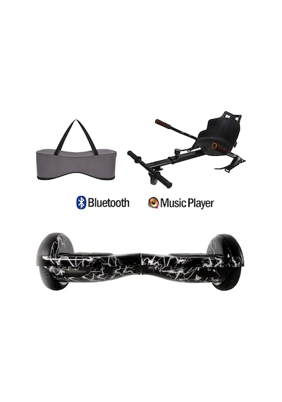 Citymate Elektrikli Kaykay Hoverboard Akıllı Denge 6.5 Inch + Hoverkart + Çanta Extrem79 Paket D02