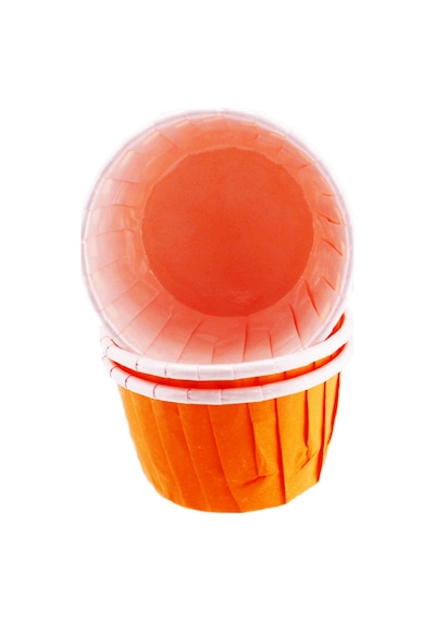 Cupcake Kalıbı Orta Boy Düz Renk 50x39 Mm 100 Adet Turuncu