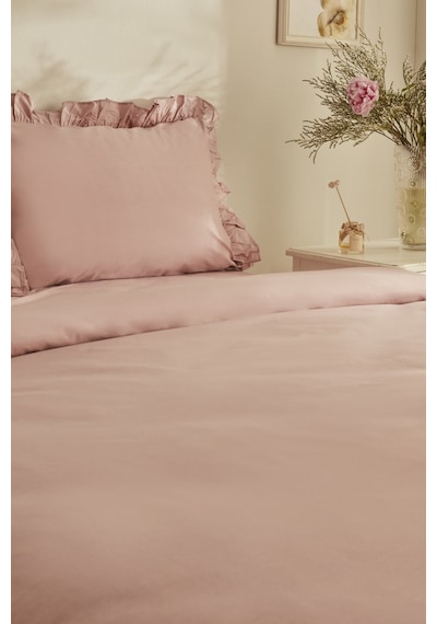 Karaca Home Pure %100 Pamuk Çift Kişilik Nevresim Takımı Pudra