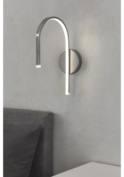 Venüs Modern Tasarım Gri Renk Gün Işığı Ledli Banyo - Mutfak - Salon Ledli Duvar Aplik Gri Gri