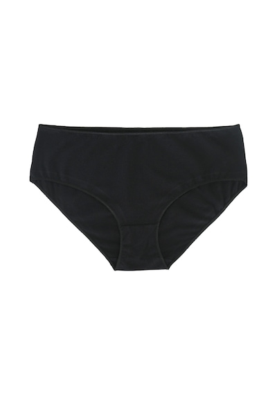 Must Have 3'lü Organik Pamuk Yüksek Bel Slip Külot Siyah