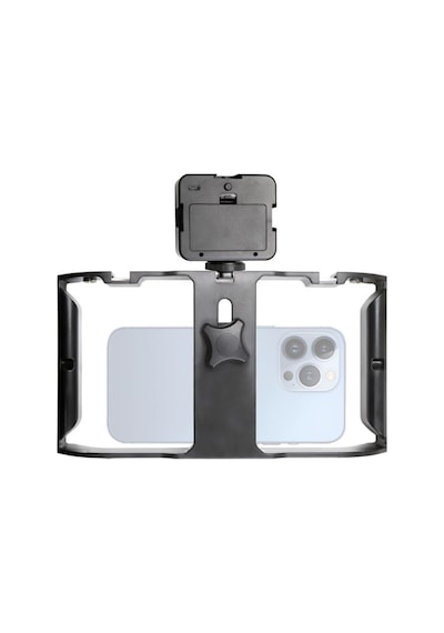 Ax-pc3 Telefon Cage Rig Çoklu Hot Shoe Ve 1/4 Vida Bağlantılı Vlog, Video Ve Canlı Yayın Telefon Kafesi
