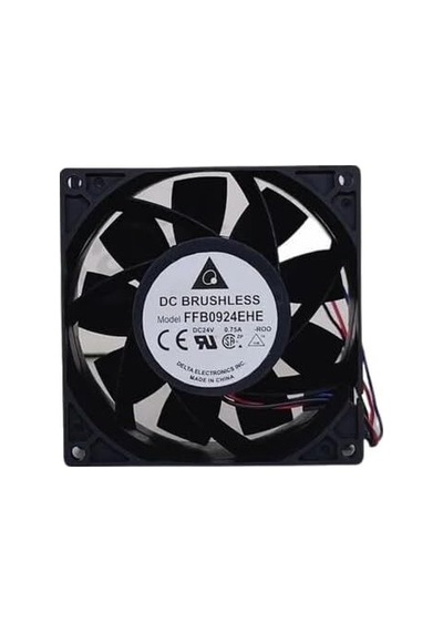 Delta Ffb0924ehe Dc Soğutma Fanı 24v Dc 92x92x38 Mm - Yüksek Basınçlı Bilyalı Aksiyel Fan