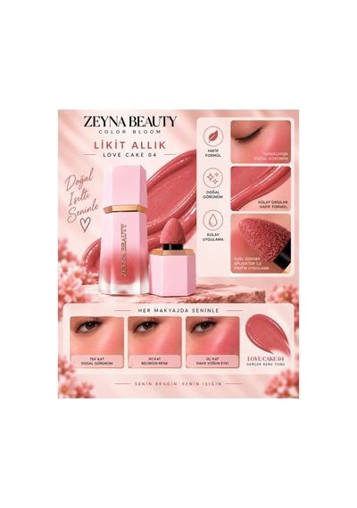 Color Bloom Likit Sıvı Allık 04 Gül Kurusu Pembe Ton Pembe-05 - 702960610 Diğer