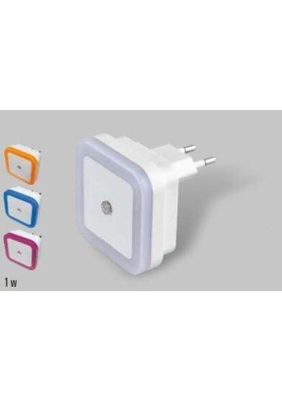 Ct-9500 Led Gece Lambası Fotoselli Led Otomatik Yan 2 Adet Beyaz