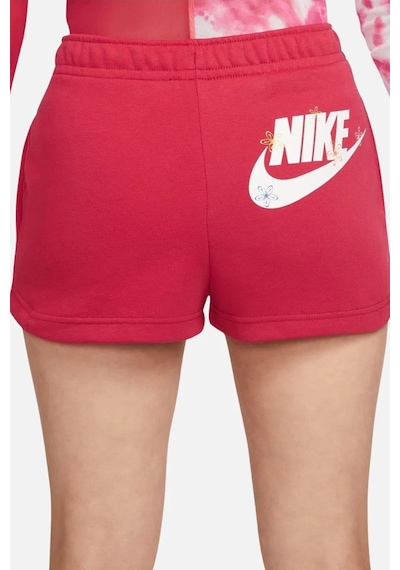 Nike Sportswear Essential Fleece Women's Short Kadın Pamuklu Şort Kırmızı Kırmızı