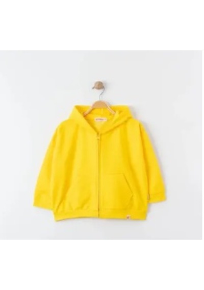 Tiffany Tekstil Tiffany Sweatshirt Kapüşonlu Oversize Theme Sarı