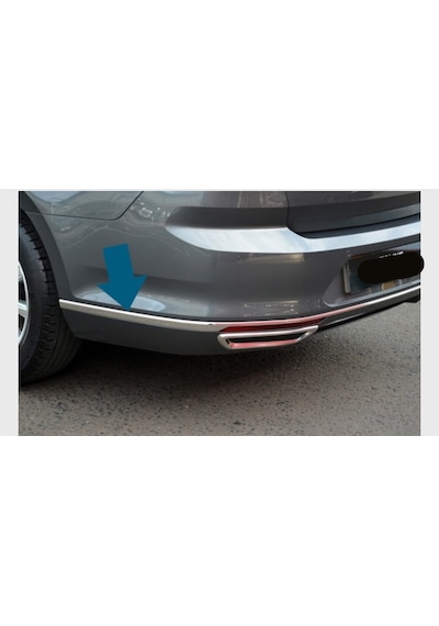 Vw Passat B8.5 2019 ve Sonrası Arka Tampon Çıtası Krom 3 Parça