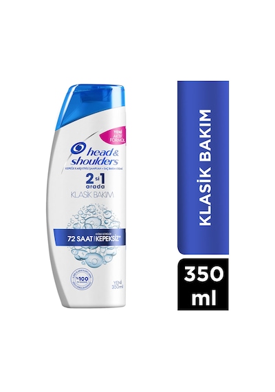 Head & Shoulders 2 in 1 72 Saat Kepeksiz Klasik Bakım Şampuanı 350 ML