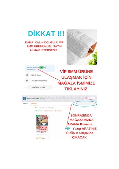 70x77 Cm 6 Adet Ekoslim 2mm Kendinden Yapışkanlı Sünger Beyaz Tuğla Duvar Paneli Kağıdı