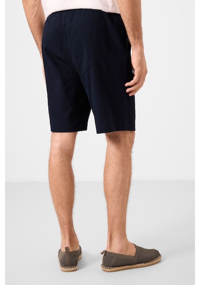 Tommylife Lacivert Standart Fit Dokuma Hafif Esnek Chino Erkek Şort - 81289 Lacivert